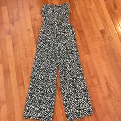 American Eagle Outfitters Pants & Jumpsuits | Cute Halter Overall | Color: Black/White | Size: Xs