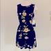 Urban Outfitters Dresses | Blue With Floral Print Bycorpus Open Back Dress | Color: Blue | Size: M