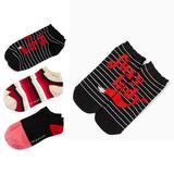 Kate Spade Accessories | Kate Spade 3 Pack Foxy Lady Socks | Color: Black/Red | Size: Os
