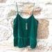 J. Crew Tops | J Crew Green Velvet Cami, New With Tags Size 6 | Color: Green | Size: 6