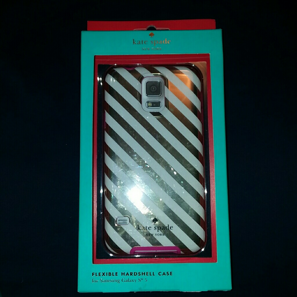 Kate Spade Accessories | Kate Spade Galaxy S5 Case | Color: Pink/Silver | Size: Os