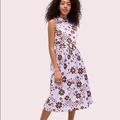 Kate Spade Dresses | Kate Spade Flora Spade Midi Dress | Color: Brown/Purple | Size: 6