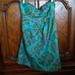 J. Crew Dresses | J. Crew Strapless Turquoise Silk Print Dress, Sz 6 | Color: Blue/Green | Size: 6