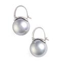 Kate Spade Jewelry | Kate Spade Shine On Pearl Drop Earrings | Color: Gray/Silver | Size: Os