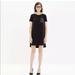 Madewell Dresses | Madewell Black Leather Pocket Dress Xxs | Color: Black | Size: Xxs