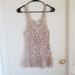 Urban Outfitters Tops | Kimchi Blue/Urban Outfitters Crochet Fringe Top | Color: Tan | Size: S