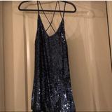 Free People Dresses | Fp Sequin Mini Dress | Color: Blue | Size: Xs