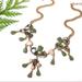 J. Crew Jewelry | J. Crew Green Pick Cascading Statement Necklace | Color: Green/Pink | Size: Os