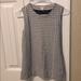 J. Crew Tops | J Crew Striped Tank Top Size Xxsmall | Color: Black/Gray | Size: Xxs