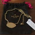 Kate Spade Jewelry | New! Kate Spade Quote Unquote Necklace | Color: Gold | Size: Os