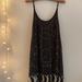 Free People Dresses | Free People Love Sam - Black Sequin Shift Dress | Color: Black/Gold | Size: S