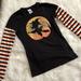 Disney Tops | Mickey Mouse Halloween Tshirt Sz M | Color: Black/Orange | Size: M