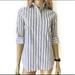 J. Crew Tops | J.Crew Printed Button-Down Shirt | Color: White | Size: Xxs