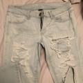 American Eagle Outfitters Jeans | Low Rise Ripped Jeans | Color: Blue | Size: 10 Short