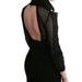 Free People Dresses | Free People Halter Neck Lace Long Sleeve Open Back Backless Dress With Cut Outs | Color: Black | Size: Xs