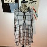 Free People Dresses | Free People Peep Front And Back Dress Size Medium | Color: Black/White | Size: M