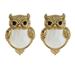 Kate Spade Jewelry | Kate Spade Owl Mother Of Pearl Stud Earrings Nwt | Color: Gold/White | Size: Os