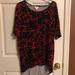 Lularoe Tops | Lularoe Llr - Irma - Xsmall Xs | Color: Black/Red | Size: Xs