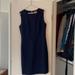 Tory Burch Dresses | Navy Tory Burch Wool Sheath Dress, Size 8 | Color: Blue | Size: 8