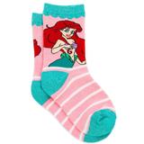 Disney Accessories | Ariel Crew Socks For Girls | Color: Pink/White | Size: L(1-4)