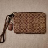 Coach Accessories | Coach Wristlet Signature C Brown | Color: Brown | Size: Os