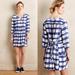 Anthropologie Dresses | Maeve Devery Blue White Plaid Shirtdress Anthro | Color: Blue/White | Size: Xs