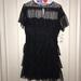 Zara Dresses | Eu Zara Lace Dress | Color: Black | Size: M