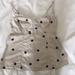 J. Crew Tops | J-Crew Polka Dot Strapped Top | Color: Cream | Size: 0