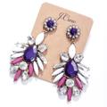 J. Crew Jewelry | Jcrew Purple Stone Statement Earrings | Color: Gold/Purple | Size: Os