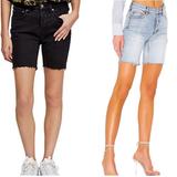 Free People Shorts | Lot 2 Free People Avery Distressed Bermuda Shorts | Color: Black/Blue | Size: 25