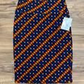 Lularoe Skirts | Lularoe Cassie Pencil Skirt | Color: Black/Blue | Size: S