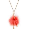 Kate Spade Jewelry | Kate Spade Flamingo Puff Necklace | Color: Gold/Pink | Size: Os