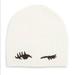 Kate Spade Accessories | New! Kate Spade Winking Beanie | Color: Black/Cream | Size: Os