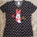 Disney Tops | Disney Minnie Mouse Scrub Top | Color: Black/Red | Size: S