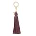 Kate Spade Accessories | Kate Spade Leather Tassel Keychain Fob | Color: Gold/Purple | Size: Os