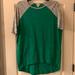 Lularoe Tops | Lularoe Irma Small Green And Gray Sleeves | Color: Gray/Green | Size: S
