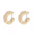 Kate Spade Jewelry | Kate Spade Gold Gatsby Huggies Hoop Earrings | Color: Gold | Size: Os