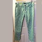 J. Crew Jeans | J.Crew Toothpick Liberty London Floral Skinny Jean | Color: Green/Purple | Size: 27
