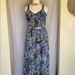 Jessica Simpson Dresses | Darling Maxi Dress | Color: Black/Blue/Purple | Size: 1x