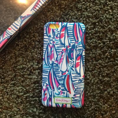 Lilly Pulitzer Accessories | Lilly Pulitzer I Phone 6 Plus Case Boat Design | Color: Blue/Pink | Size: I Phone 6 Plus