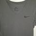 Nike Tops | Nike Grey V-Neck Dri-Fit Shirt | Color: Black/Gray | Size: M