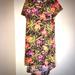 Lularoe Dresses | Gorgeous Floral Lularoe Carly Swing Dress, Small | Color: Black/Red | Size: S