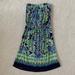 Lilly Pulitzer Dresses | Lilly Pulitzer Strapless Dress - Size Xs (Euc) | Color: Blue/Green | Size: Xs