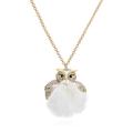 Kate Spade Jewelry | Kate Spade Star Bright Furry Owl Necklace | Color: Gold/White | Size: 32”