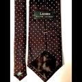 Ralph Lauren Accessories | Luxury Ralph Lauren Black White Dot Silk Tie | Color: Black/White | Size: Os