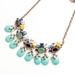 J. Crew Jewelry | Jcrew Green Stone Statement Necklace | Color: Blue/Green | Size: Os