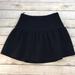 J. Crew Skirts | J Crew Solid Navy Skirt 4 B0098 Ruffle Hem Crepe | Color: Blue | Size: 4