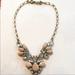 J. Crew Jewelry | J. Crew Rhinestone Statement Necklace | Color: Gold/Pink | Size: Os