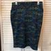 Lularoe Skirts | Lularoe Pencil Skirt / Nwot | Color: Blue/Green | Size: M