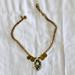 J. Crew Jewelry | J. Crew Gold And Rhinestone Statement Necklace | Color: Blue/Gold | Size: Os